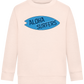 Aloha Surfers Design - Comfort Kids Sweater_LIGHT PEACH ROSE_front