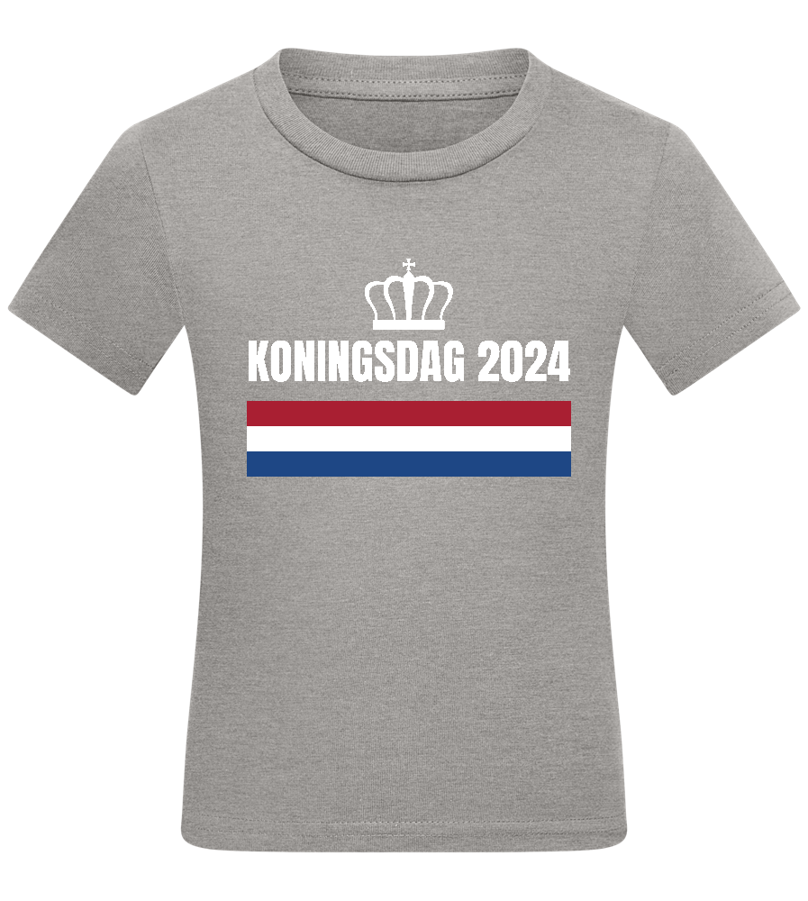 Kingsday Flag Design - Comfort kids fitted t-shirt_ORION GREY_front