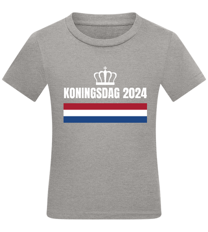 Kingsday Flag Design - Comfort kids fitted t-shirt_ORION GREY_front