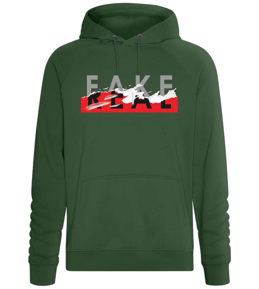 Fake Real Design - Comfort unisex hoodie_GREEN BOTTLE_front