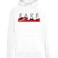 Fake Real Design - Comfort unisex hoodie_WHITE_front