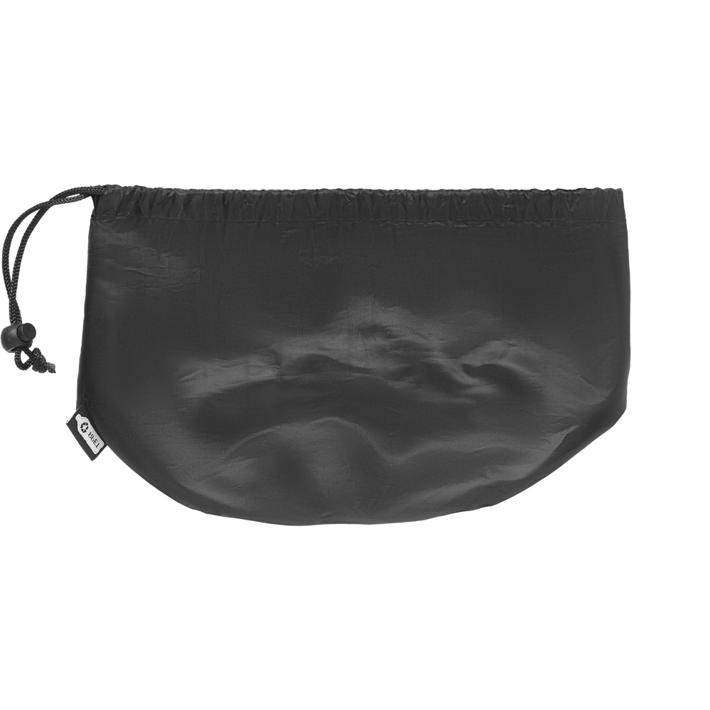 Travel Pillow with Drawstring Bag_STONE GREY_back