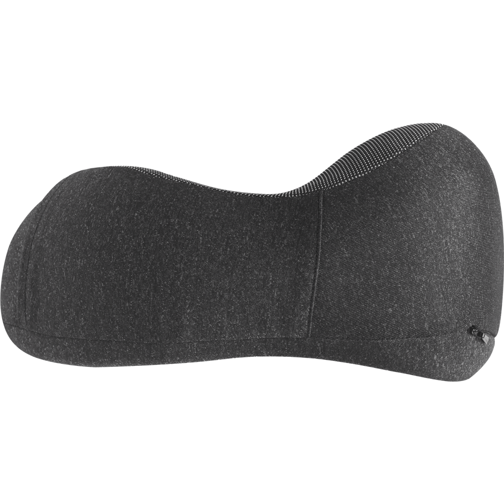 Travel Pillow with Drawstring Bag_STONE GREY_left