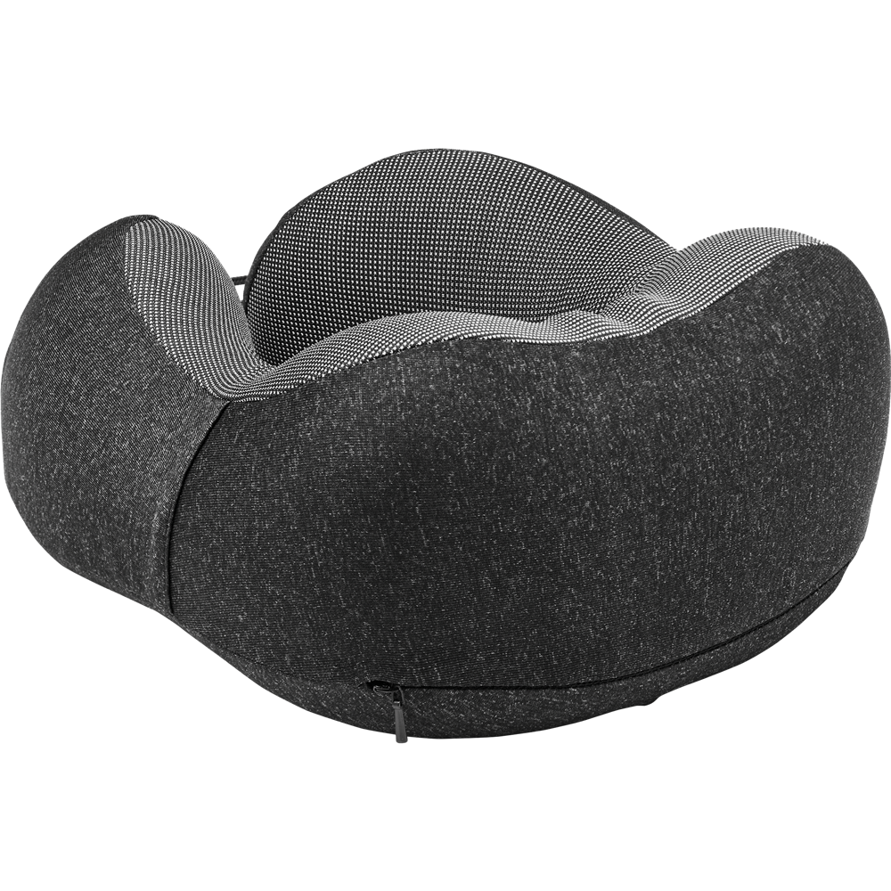 Travel Pillow with Drawstring Bag_STONE GREY_DETAILEDIMAGE_front_2
