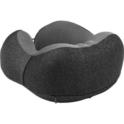 Travel Pillow with Drawstring Bag_STONE GREY_DETAILEDIMAGE_front_2