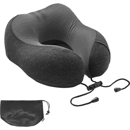 Travel Pillow with Drawstring Bag_STONE GREY_DETAILEDIMAGE_front_1
