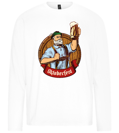 Oktoberfest Man Design - Premium men's long sleeve t-shirt_WHITE_front