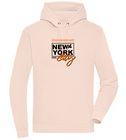 The City That Never Sleeps Design - Premium unisex hoodie_LIGHT PEACH ROSE_front