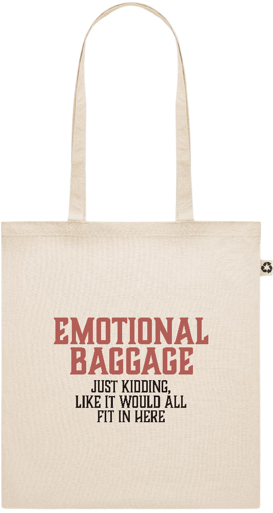 Emotional Baggage Design - Recycled cotton shopping bag_BEIGE_front