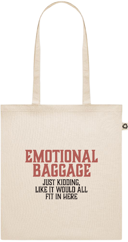 Emotional Baggage Design - Recycled cotton shopping bag_BEIGE_front