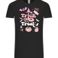 Pink Trick or Treat Design - Comfort Unisex T-Shirt_DEEP BLACK_front