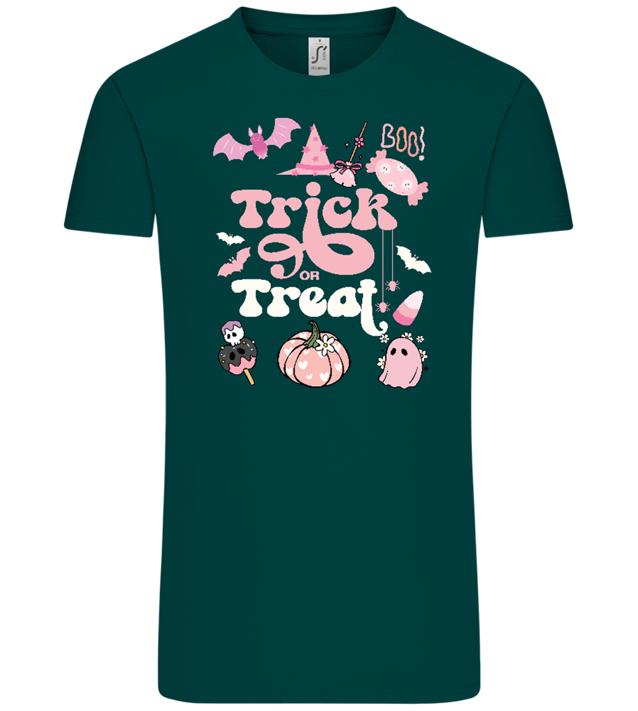 Pink Trick or Treat Design - Comfort Unisex T-Shirt_GREEN EMPIRE_front