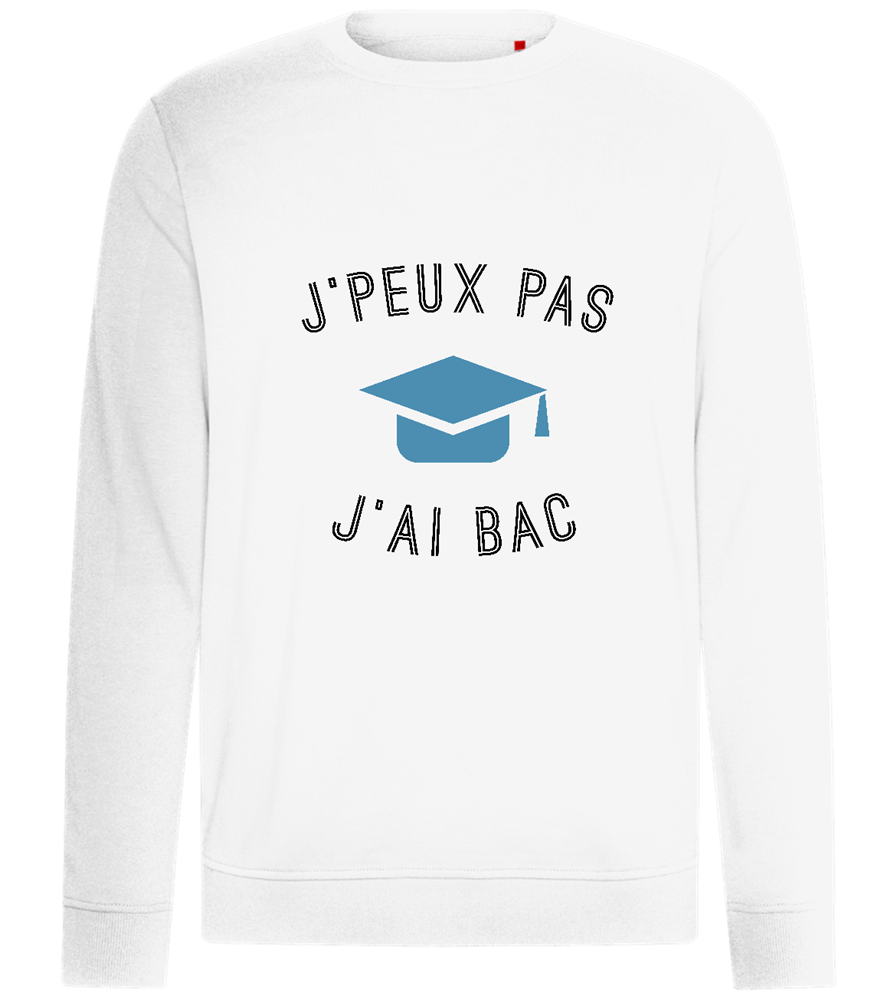 J'peux Pas J'ai Bac Design - Comfort unisex sweater_WHITE_front