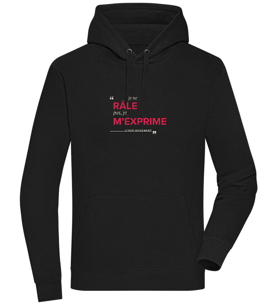 Express Yourself Design - Premium unisex hoodie_BLACK_front