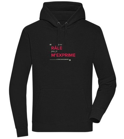 Express Yourself Design - Premium unisex hoodie_BLACK_front