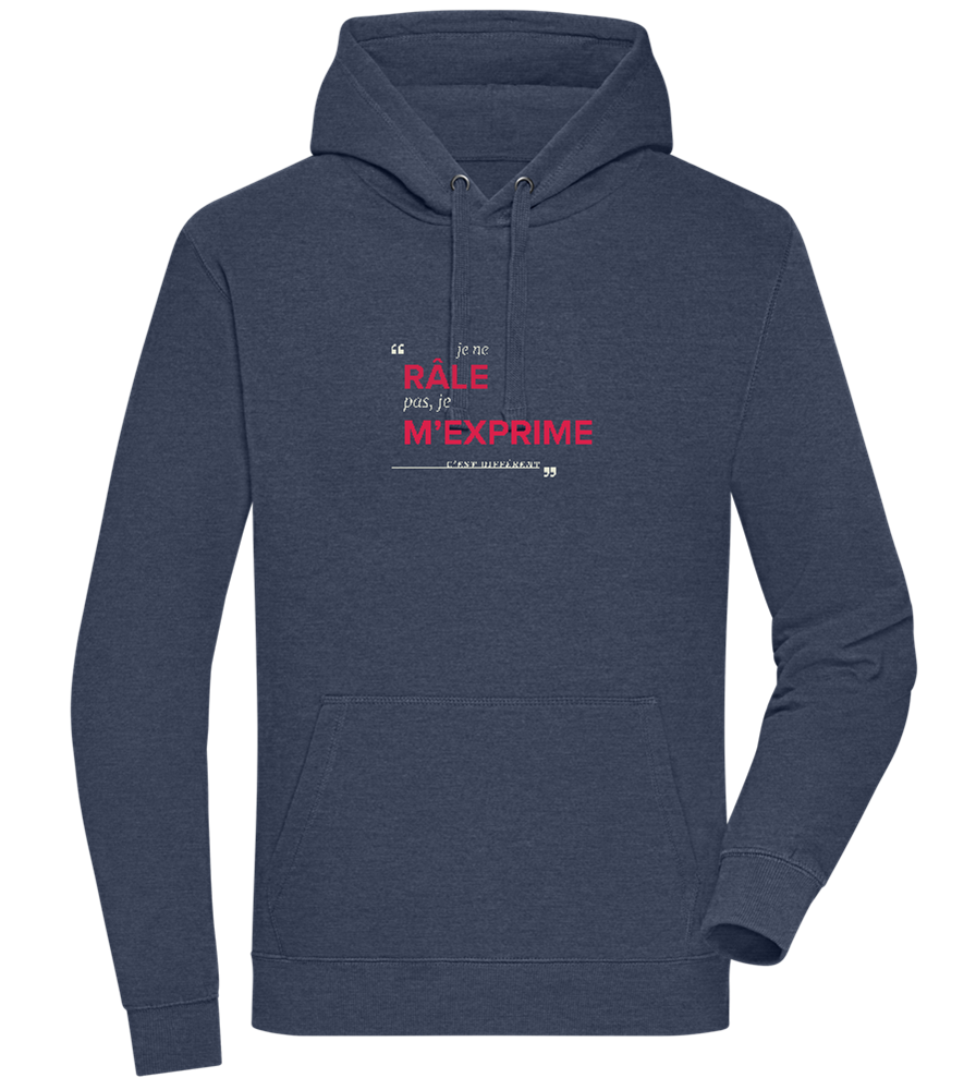 Express Yourself Design - Premium unisex hoodie_DENIM CHINA_front