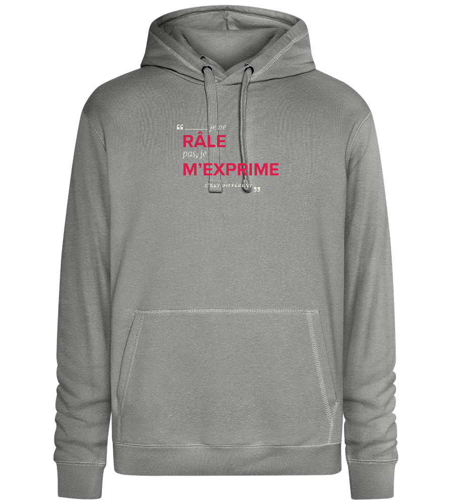 Express Yourself Design - Premium unisex hoodie_ORION GREY II_front