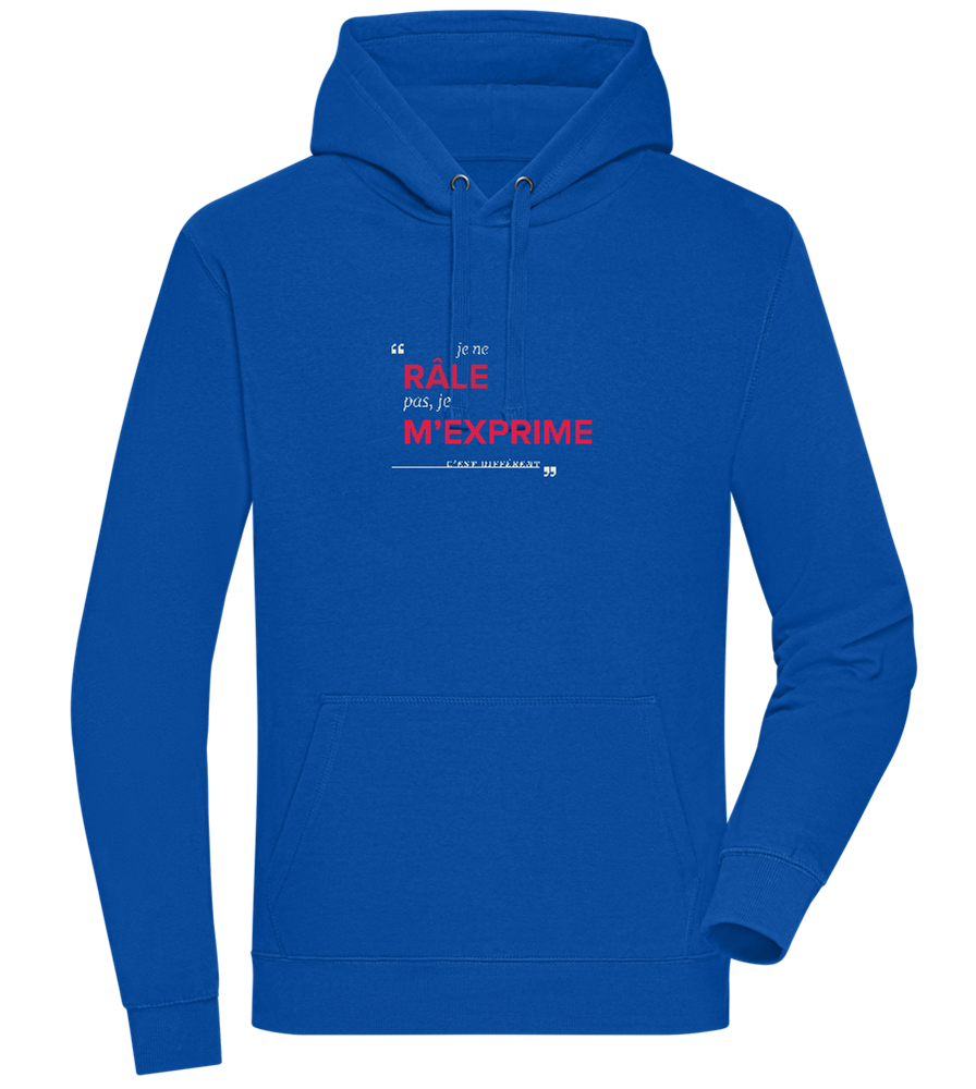 Express Yourself Design - Premium unisex hoodie_ROYAL_front