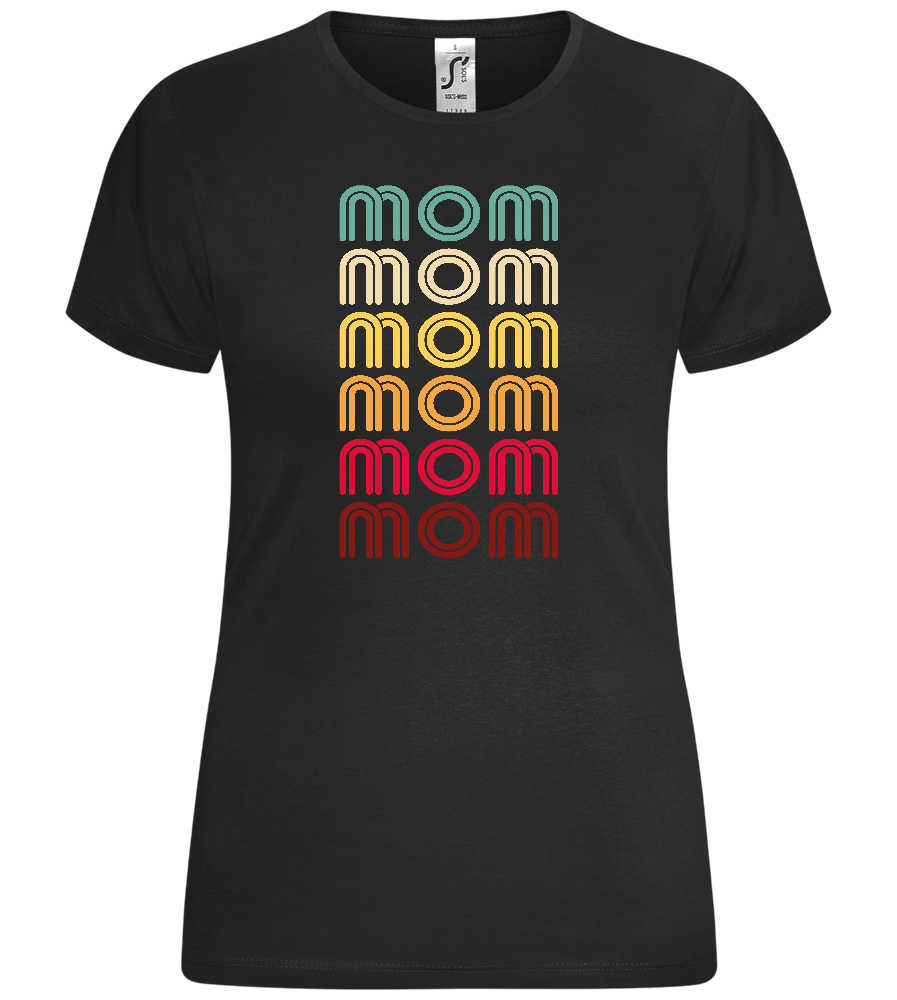 Mom Gradient Design - Comfort women's t-shirt_DEEP BLACK_front