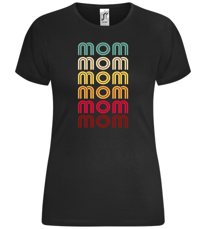 Mom Gradient Design - Comfort women's t-shirt_DEEP BLACK_front