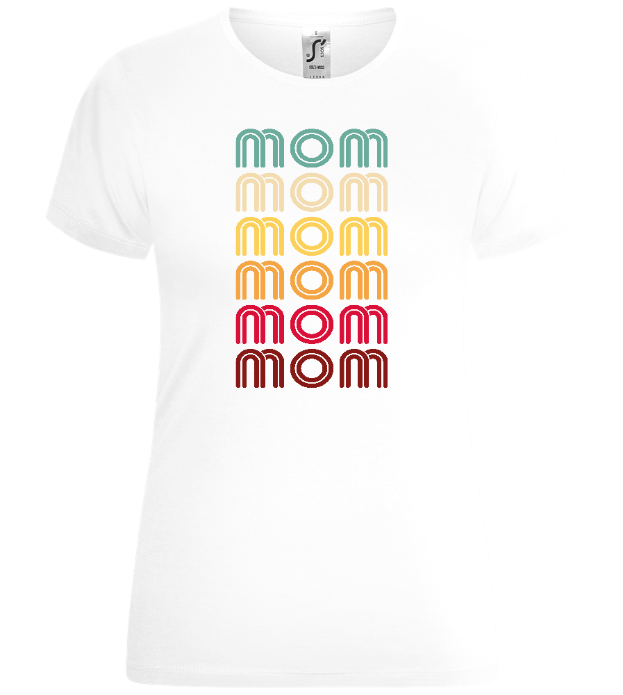 Mom Gradient Design - Comfort women's t-shirt_WHITE_front