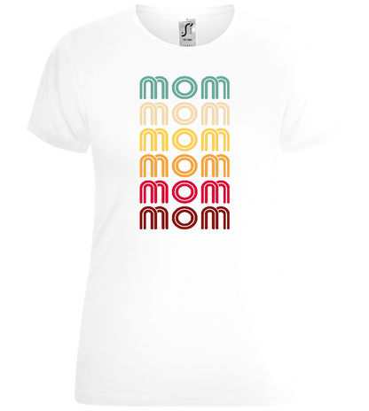 Mom Gradient Design - Comfort women's t-shirt_WHITE_front