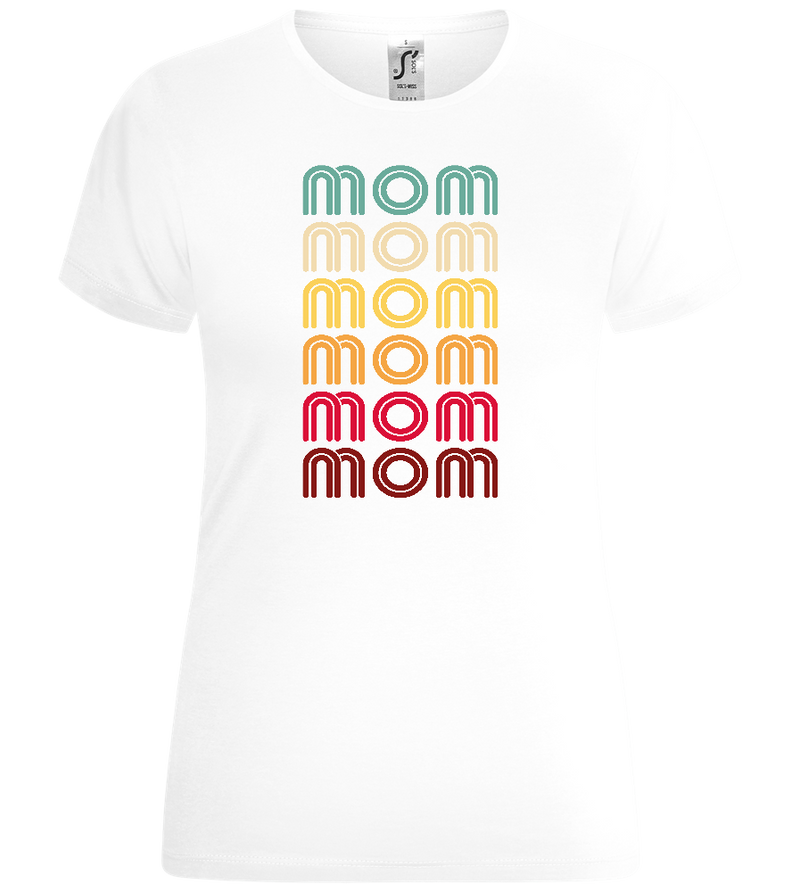 Mom Gradient Design - Comfort women's t-shirt_WHITE_front