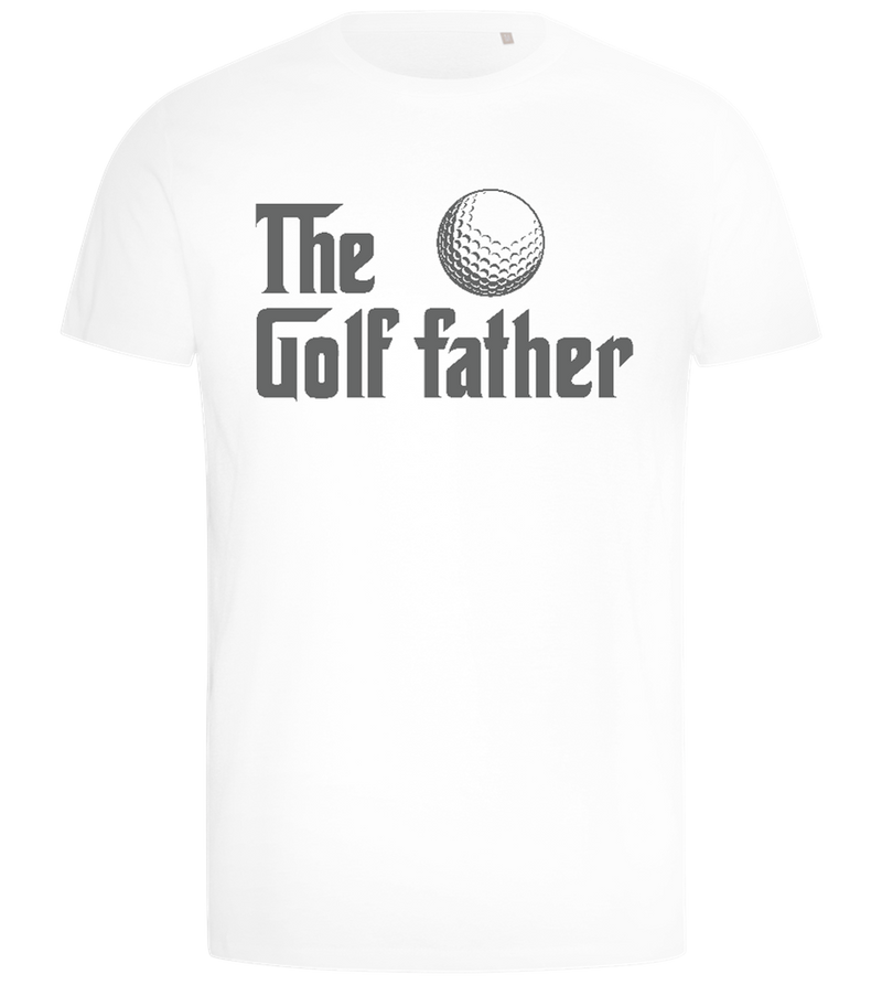 The Golfing Father Design - Comfort men's t-shirt_WHITE_front