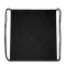 Basic colored cotton drawstring bag_BLACK_front