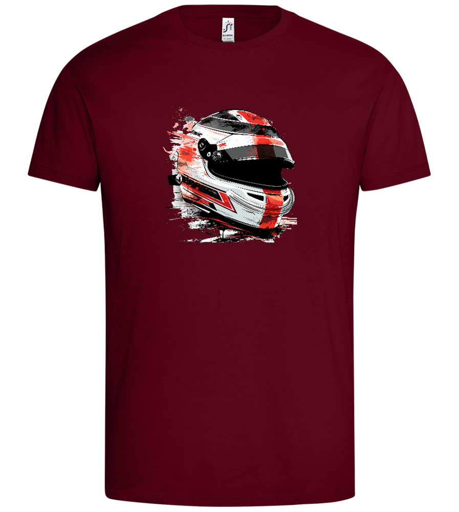 Painted F1 Helmet - Premium men's t-shirt_CHILE_front