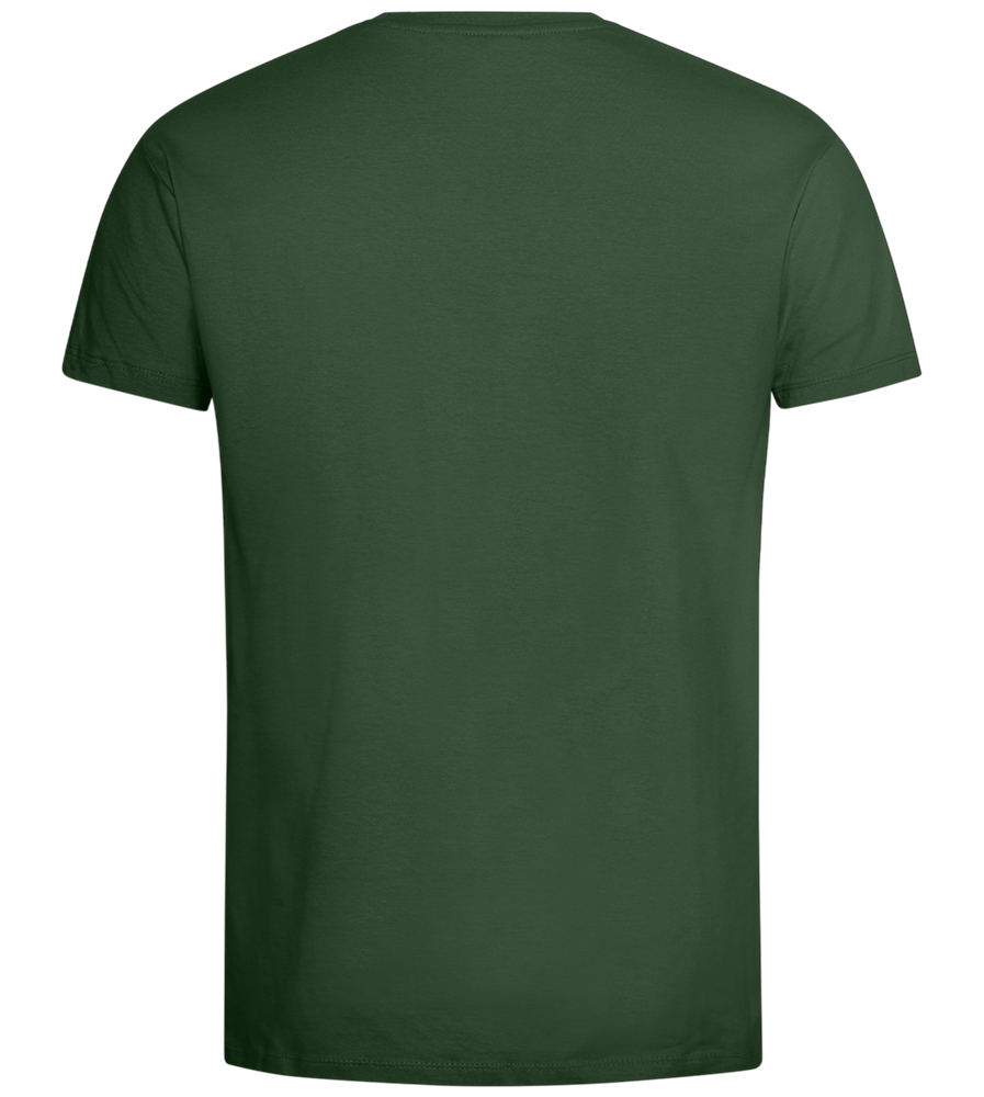 Painted F1 Helmet - Premium men's t-shirt_GREEN BOTTLE_back