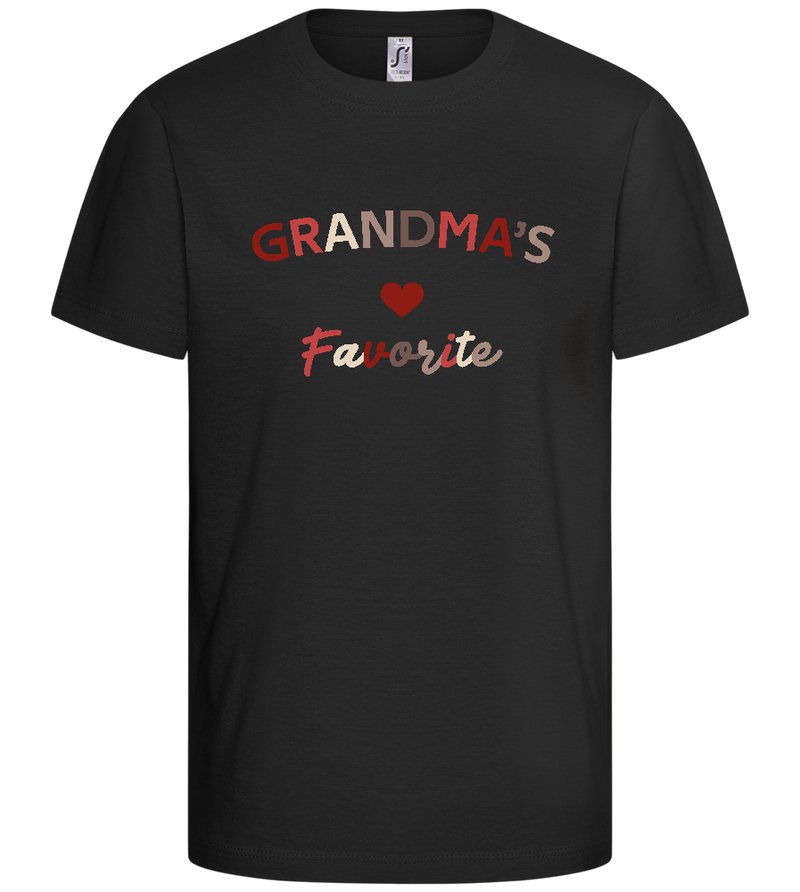 Grandma's Favorite Design - Basic kids t-shirt_DEEP BLACK_front