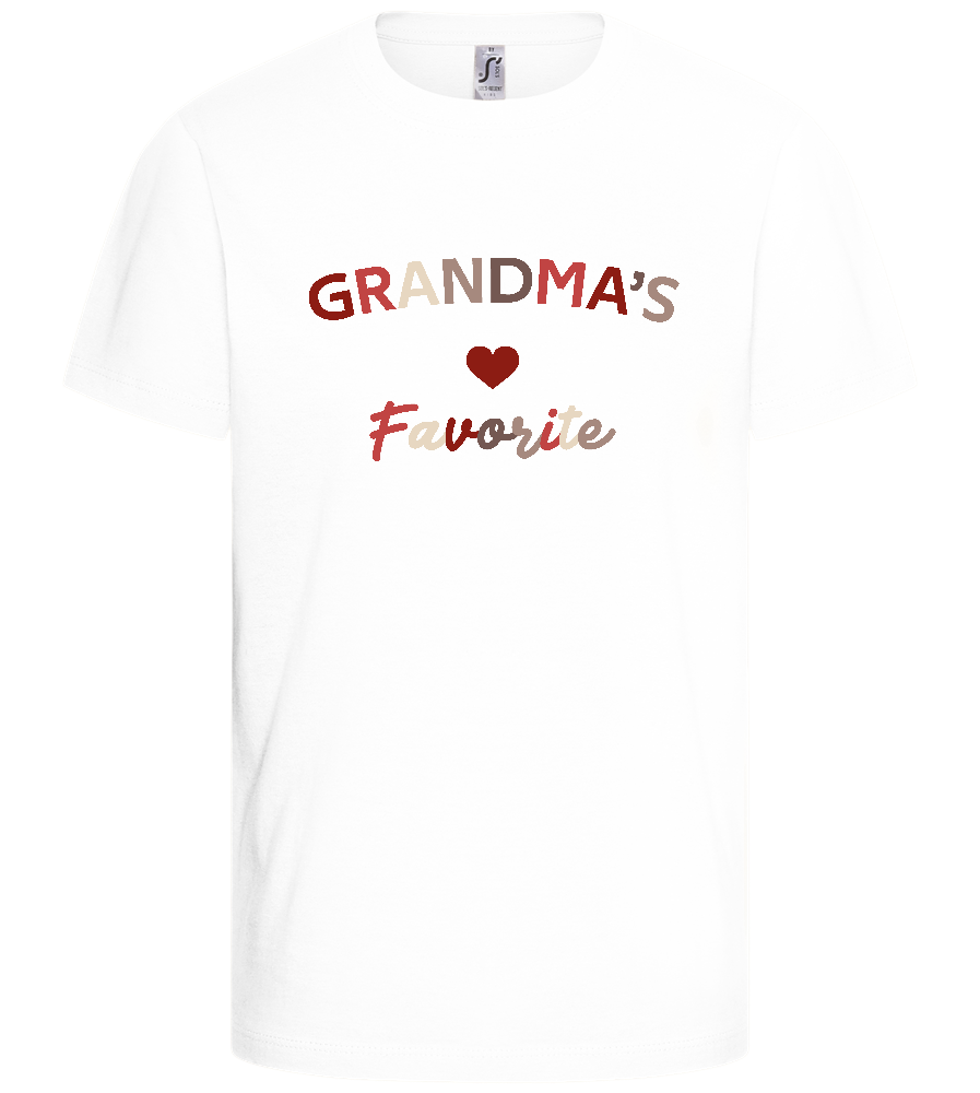 Grandma's Favorite Design - Basic kids t-shirt_WHITE_front