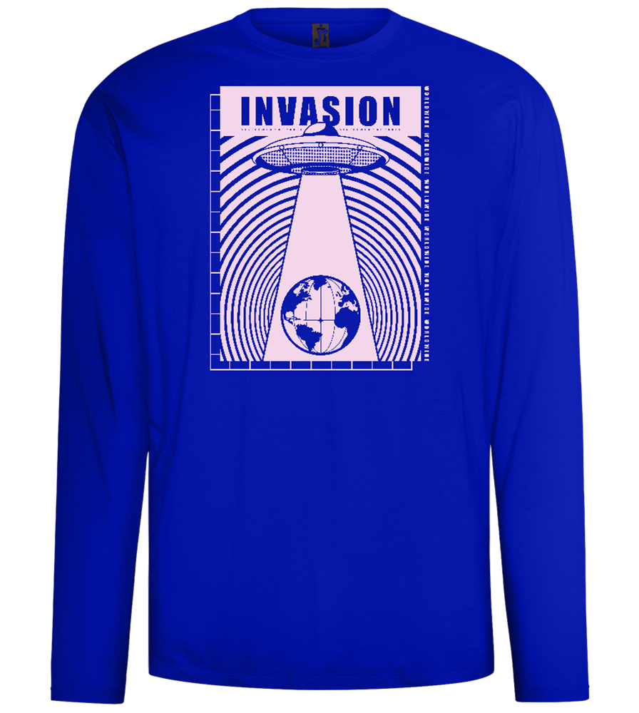 Invasion Ufo Design - Comfort men's long sleeve t-shirt_OVERSEAS_front