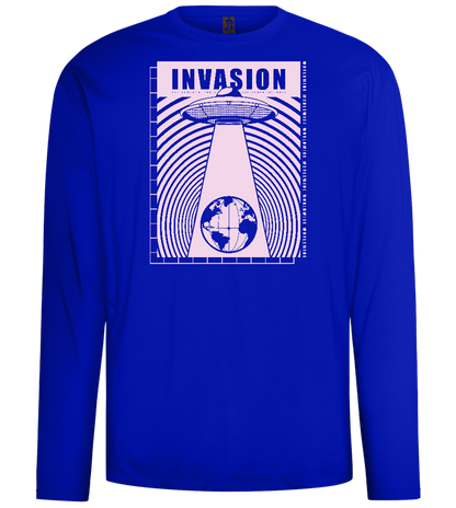 Invasion Ufo Design - Comfort men's long sleeve t-shirt_OVERSEAS_front