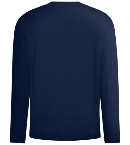 Invasion Ufo Design - Comfort men's long sleeve t-shirt_MARINE_back