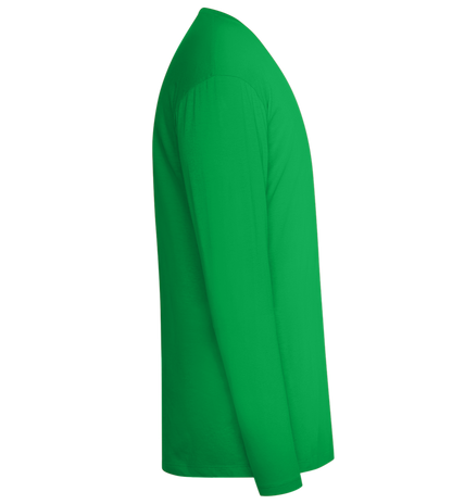 Invasion Ufo Design - Comfort men's long sleeve t-shirt_MEADOW GREEN_right