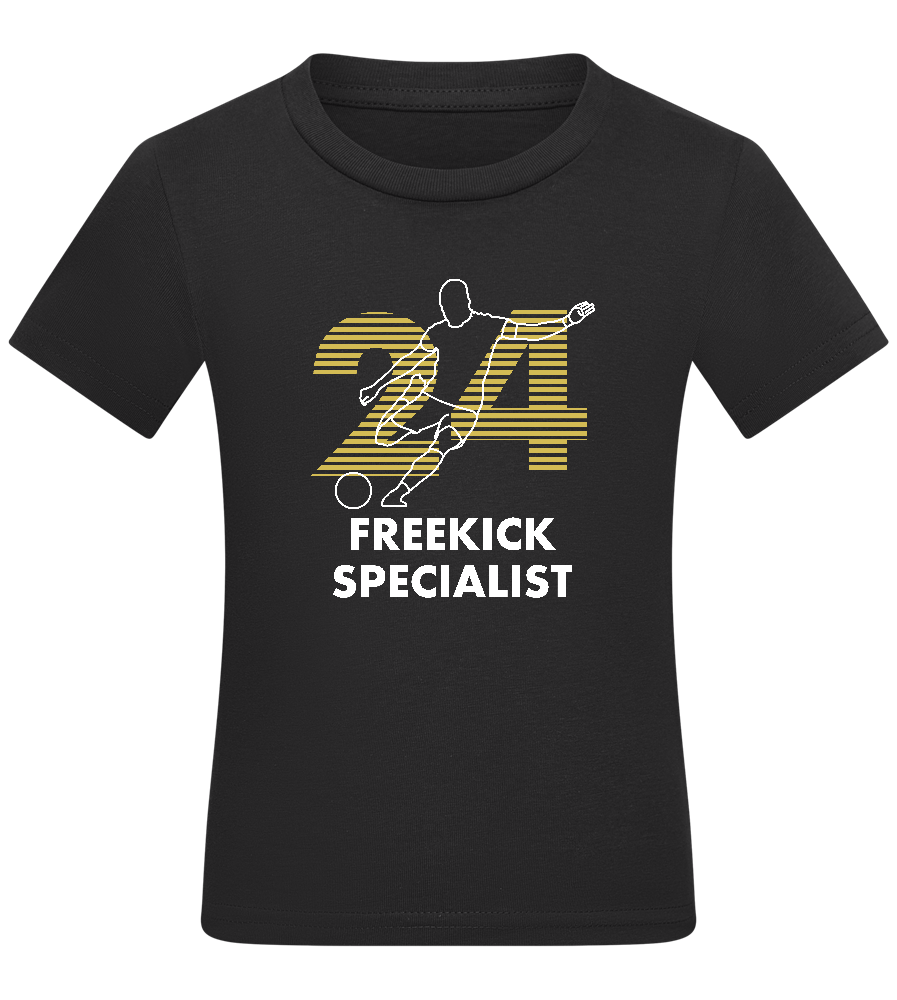 Freekick Specialist Design - Comfort kids fitted t-shirt_DEEP BLACK_front
