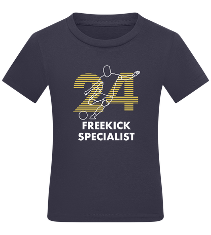 Freekick Specialist Design - Comfort kids fitted t-shirt_FRENCH NAVY_front