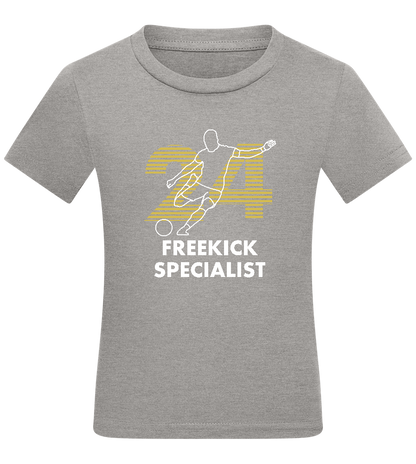 Freekick Specialist Design - Comfort kids fitted t-shirt_ORION GREY_front