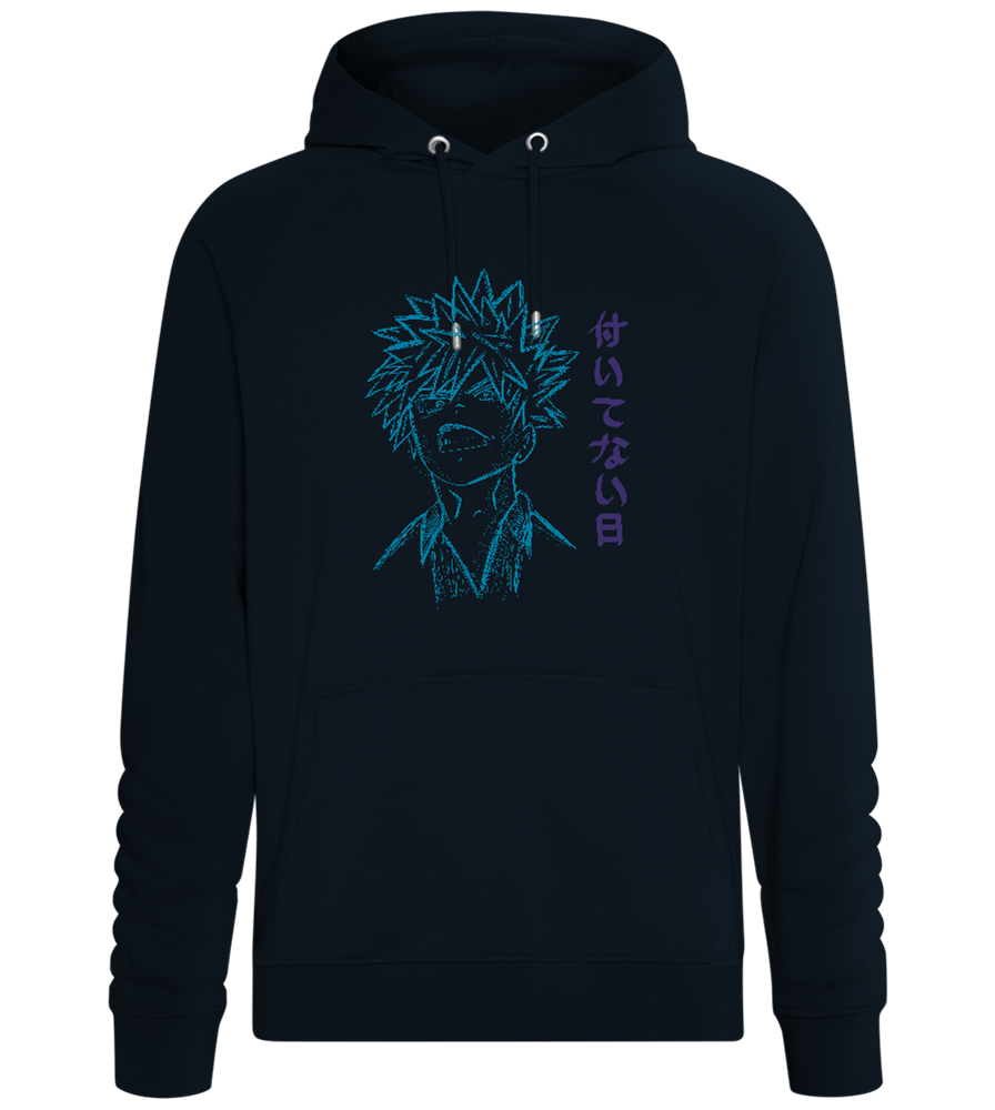 Anime Drawing Design - Comfort unisex hoodie_BLACK_front