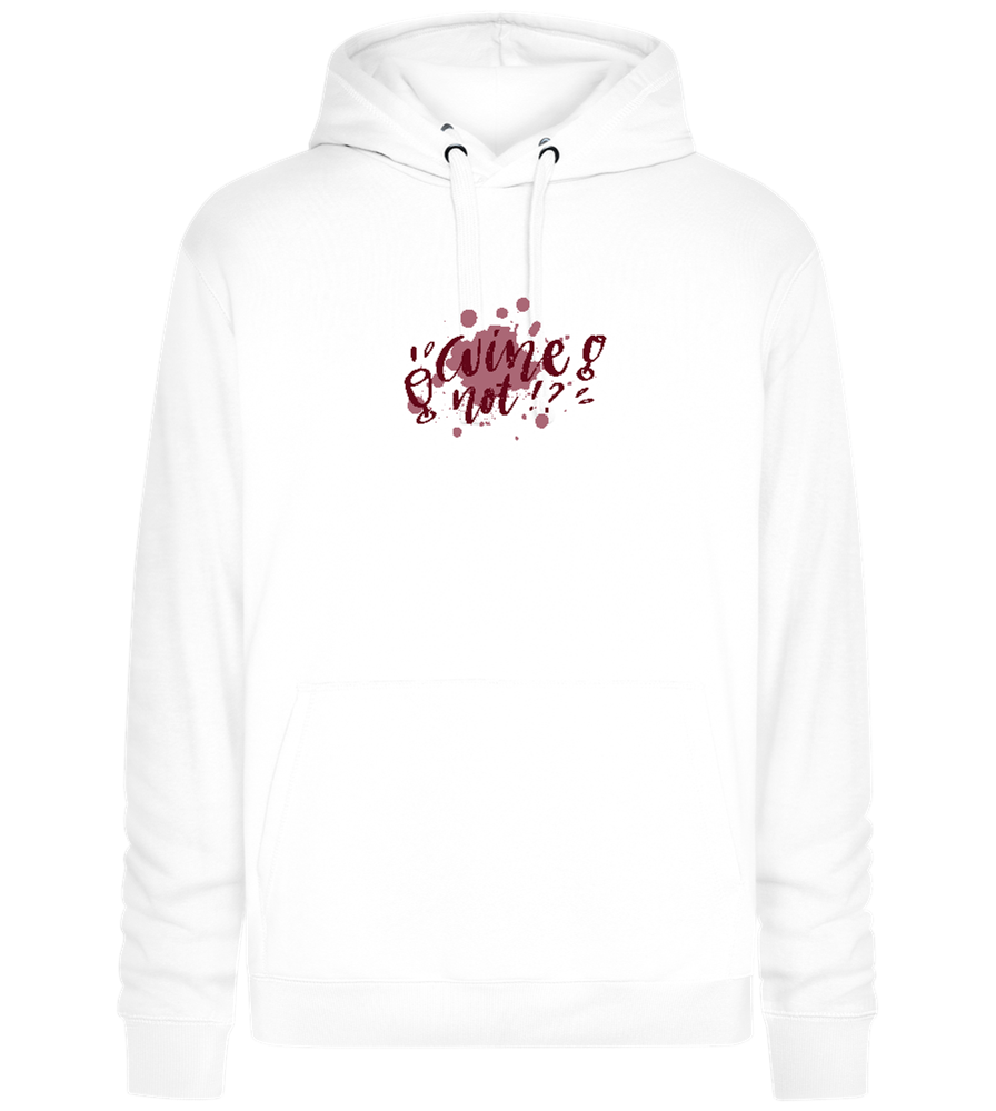 Wine Not Design - Premium unisex hoodie_WHITE_front