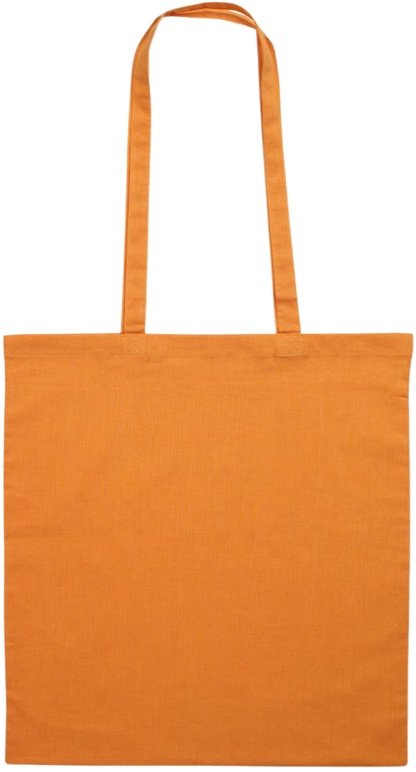 Eat Sleep Teach Repeat Design - Premium colored cotton tote bag_ORANGE_back