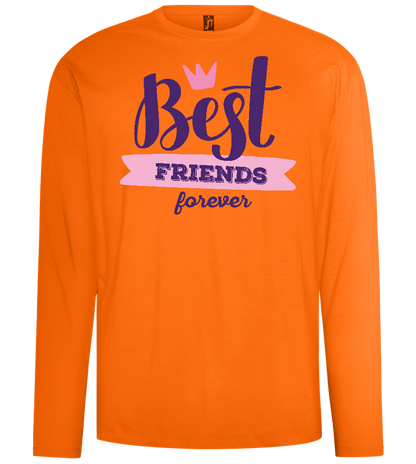 Best Friends Forever 1 Design - Comfort men's long sleeve t-shirt_ORANGE_front