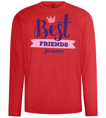 Best Friends Forever 1 Design - Comfort men's long sleeve t-shirt_RED_front