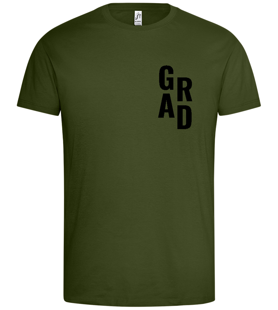 The Grad Design - Premium men's t-shirt_DARK KHAKI_front