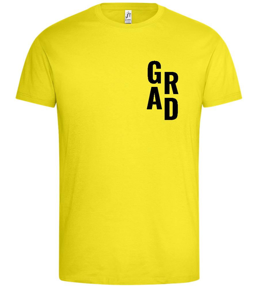 The Grad Design - Premium men's t-shirt_LEMON_front