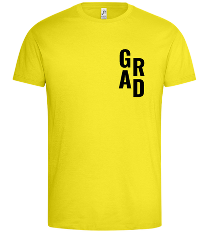 The Grad Design - Premium men's t-shirt_LEMON_front