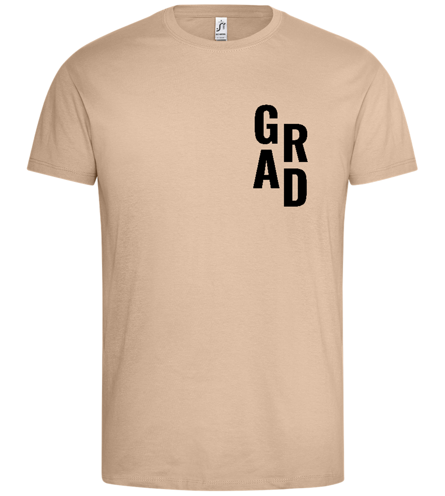 The Grad Design - Premium men's t-shirt_SAND_front