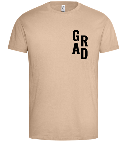 The Grad Design - Premium men's t-shirt_SAND_front